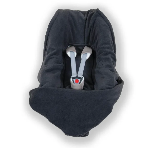 Hoppediz Einschlagdecke Fleece Babydecke In Anthrazit 1