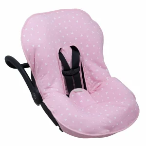 Janabebé By Jyoko Gepolsterter Universalbezug Für Babyschale Gruppe 0 Und 1 In Pink Sparkles 9