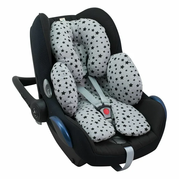 Janabebé By Jyoko Universal-Reduzierkissen Für Babyschale Und Babywanne In Black Star 4