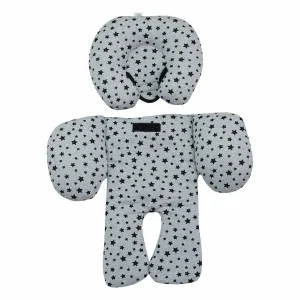 Janabebé By Jyoko Universal-Reduzierkissen Für Babyschale Und Babywanne In Black Star 15