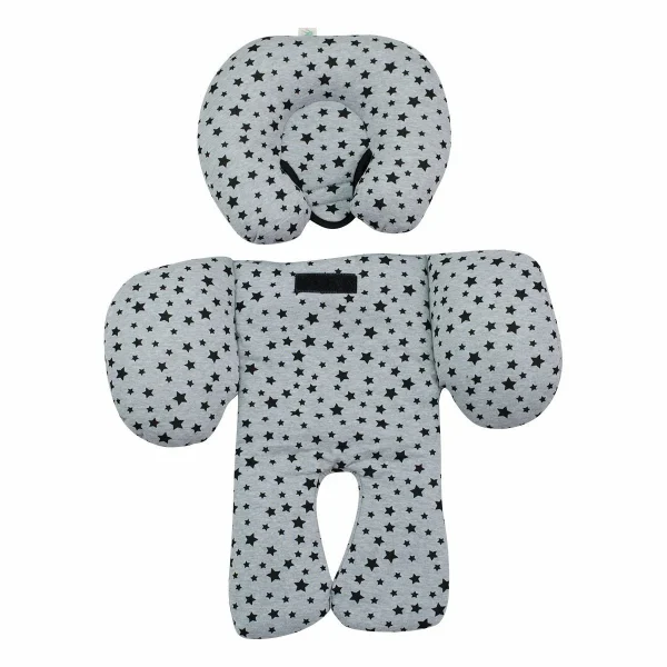 Janabebé By Jyoko Universal-Reduzierkissen Für Babyschale Und Babywanne In Black Star 6