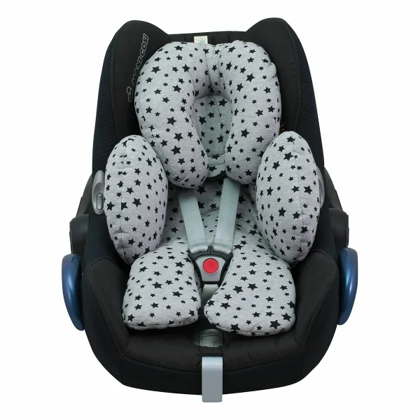 Janabebé By Jyoko Universal-Reduzierkissen Für Babyschale Und Babywanne In Black Star 1