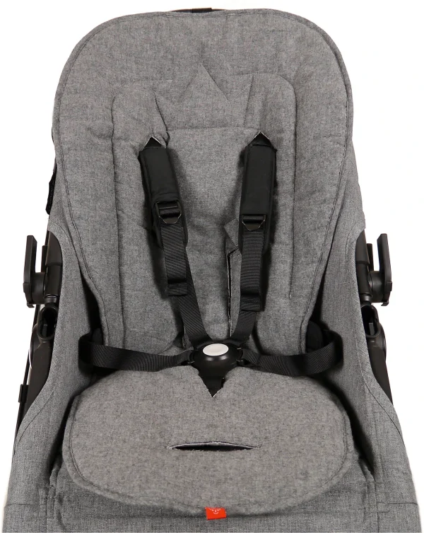 Kaiser Naturfellprodukte Komfort Sitzauflage Crown Für Kinderwagen Und Buggy, Anthracite Melange 3