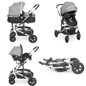 Kikkaboo Kinderwagen 3 In 1 Amaia In Schwarz 14