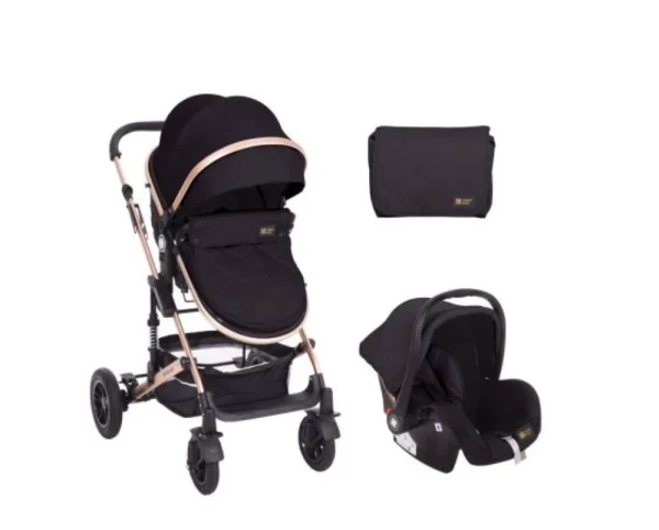 Kikkaboo Kinderwagen 3 In 1 Amaia In Schwarz 1