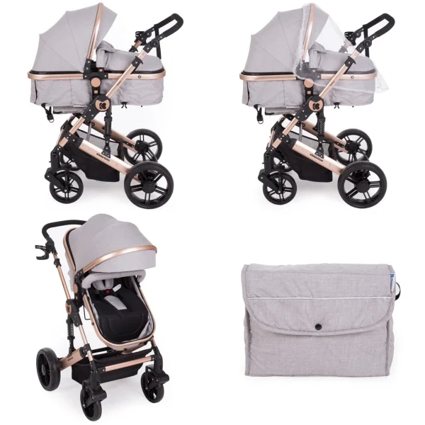 Kikkaboo Kinderwagen Darling 3 In 1 In Grau 3