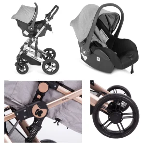 Kikkaboo Kinderwagen Darling 3 In 1 In Grau 12