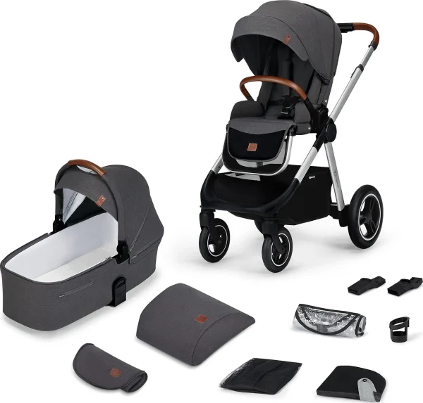 Kinderkraft Kinderwagen EVERYDAY 2in1, Grau/anthrazit 1