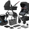 Kinderkraft Kinderwagen Xmoov, Multifunktional, 3in1, Schwarz 32