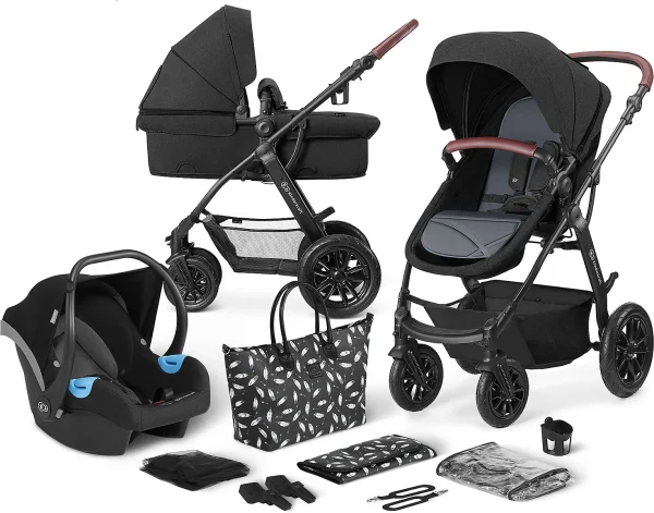 Kinderkraft Kinderwagen Xmoov, Multifunktional, 3in1, Schwarz 1