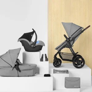 Kinderkraft Kombi Kinderwagen, 3in1 MOOV CT Gray Melange 14