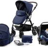 Kinderkraft Kombi Kinderwagen Moov, 3in1, Dunkelblau 34