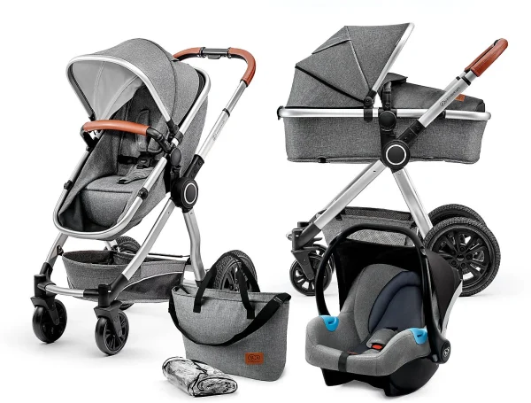 Kinderkraft Kombi Kinderwagen Veo, 3in1, Grey 1