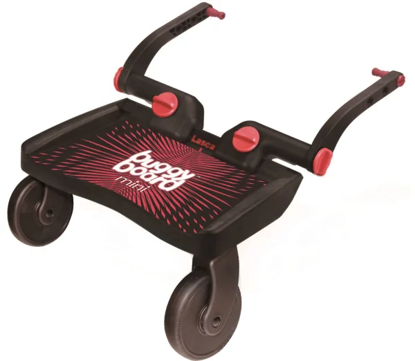 Lascal BuggyBoard Mini Mit Universal Kupplung, Rot 1