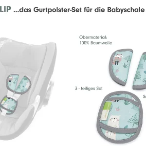 Liebes Von Priebes PHILIP Gurtpolster-Set Für Babyschalen – Foret, 3-tlg. 9