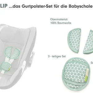 Liebes Von Priebes PHILIP Gurtpolster-Set Für Babyschalen – Prisma, Mint, 3-tlg. 9