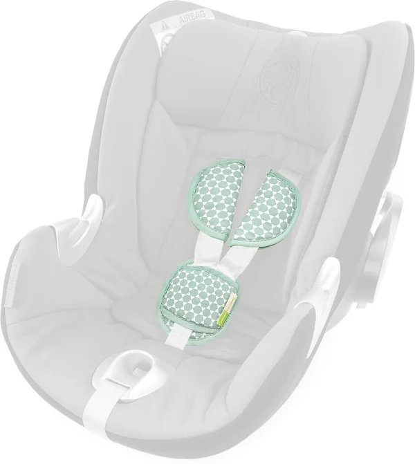 Liebes Von Priebes PHILIP Gurtpolster-Set Für Babyschalen – Prisma, Mint, 3-tlg. 1