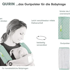 Liebes Von Priebes QUIRIN Gurtpolster-Set Für Die Babytrage – Prisma, Mint, 2-tlg. 12