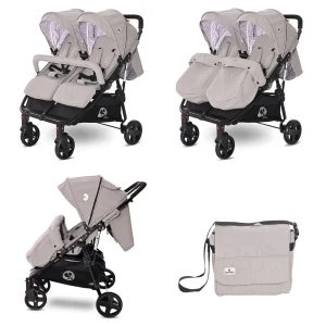 Lorelli Geschwisterkinderwagen Duo In Grau 10