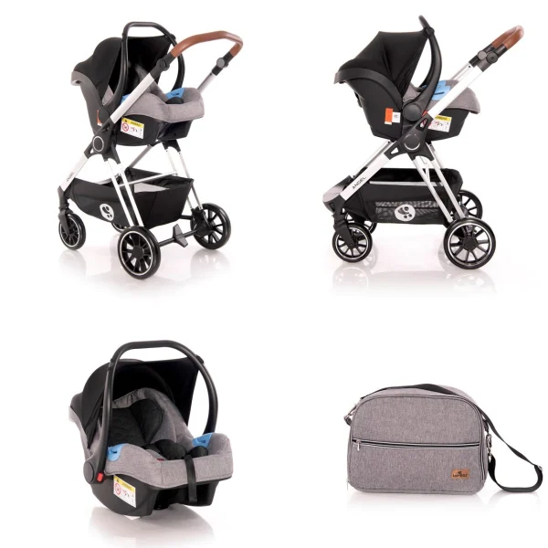 Lorelli Kombikinderwagen Angel 3 In 1 In Grau 5