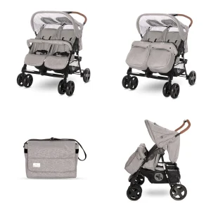 Lorelli Zwillingskinderwagen TWIN In Grau 10