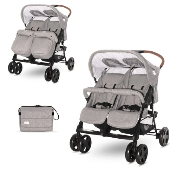 Lorelli Zwillingskinderwagen TWIN In Grau 1