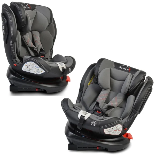 Moni Kindersitz Motion 0-36 Kg Gruppe 0/1/2/3 In Schwarz 7