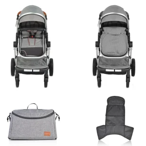 Moni Kinderwagen Polly 3 In 1 In Grau 9