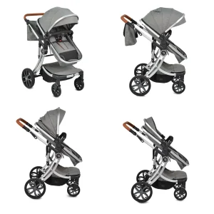 Moni Kinderwagen Polly 3 In 1 In Grau 11