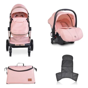 Moni Kinderwagen Polly 3 In 1 In Rosa 8