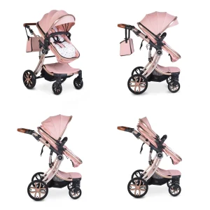 Moni Kinderwagen Polly 3 In 1 In Rosa 10