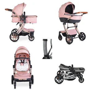 Moni Kinderwagen Polly 3 In 1 In Rosa 12