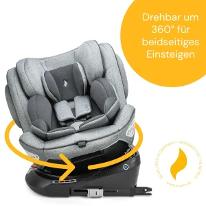 Osann Kindersitz “Eno360” In Light Grey Melange – Gruppe 0+/1/2/3 14