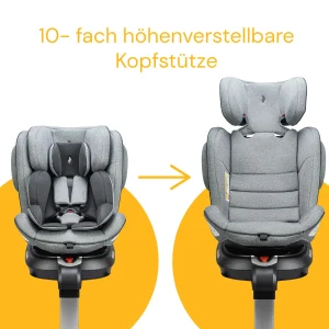 Osann Kindersitz “Eno360 SL” In Light Grey Melange – Gruppe 0+/1/2/3 17