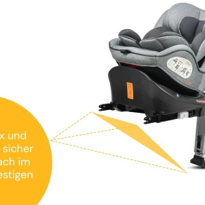 Osann Kindersitz “Eno360 SL” In Light Grey Melange – Gruppe 0+/1/2/3 21