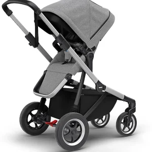 Thule Sleek + Bassinet, Stadtbuggy Mit Kinderkörbchen, Grey Melange 16