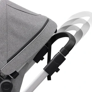 Thule Sleek + Bassinet, Stadtbuggy Mit Kinderkörbchen, Grey Melange 24