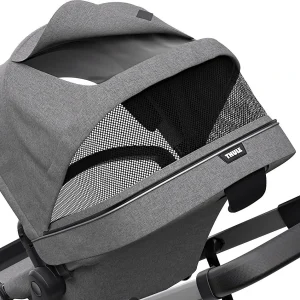 Thule Sleek + Bassinet, Stadtbuggy Mit Kinderkörbchen, Grey Melange 30