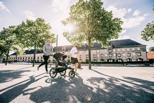 Thule ” Urban Glide 2, Jogging-Buggy Mit Kinderkörbchen, Grau Melange 3