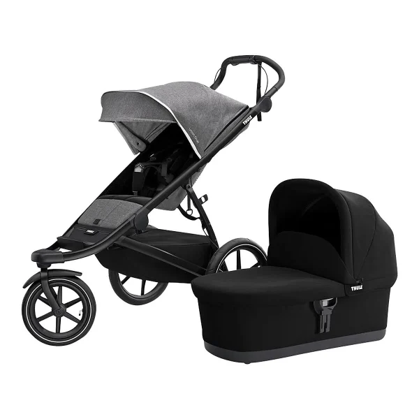 Thule ” Urban Glide 2, Jogging-Buggy Mit Kinderkörbchen, Grey 1