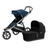 Thule ” Urban Glide 2, Jogging-Buggy Mit Kinderkörbchen, Majolica Blue’ 25